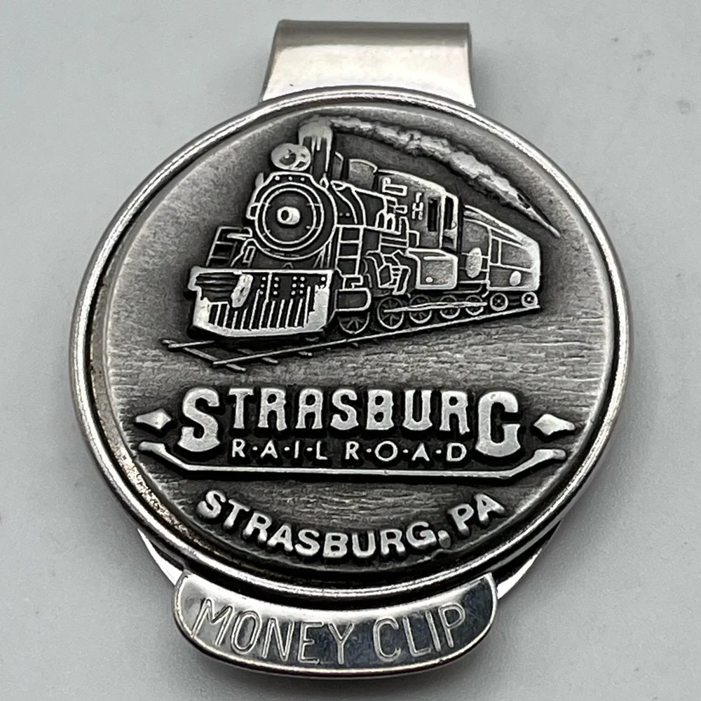 Strasburg Railroad Silver‎ Money Clip Pennsylvania
